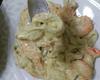 Macarrão ao molho branco com camarão