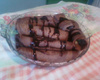 Panqueca doce de chocolate e banana