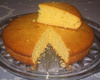 Bolo de fubá de liquidificador com coco