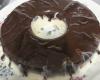Sorvete de baunilha com chocolate