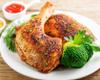 Sobrecoxa de frango assada