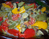 Peixe com legumes ao forno