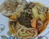 Sopa de legumes com músculo e massinha