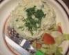 Risoto cremoso de frango com queijo