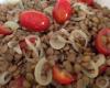 Salada de lentilha e tomate (vegetariana)