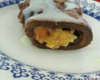 Panqueca doce de chocolate e banana