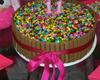 Bolo de aniversário com kit kat