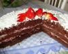 Bolo de morango e chocolate