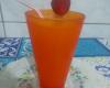 Suco refrescante de limão e laranja