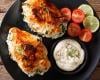 Frango desossado recheado com presunto, queijo e bacon