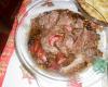 Carne recheada ao molho madeira