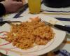 Macarrão alho e óleo com frango