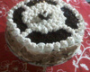 Bolo trufado de brigadeiro branco e preto