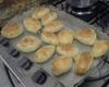 Pão recheado com presunto e queijo