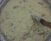 Bolinho de arroz com salame