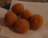 Bolinha de milho com queijo