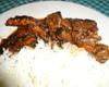 Frango com shoyu e gengibre