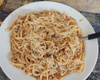 Macarrão com carne moída
