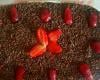 Pavê de morango com creme de chocolate