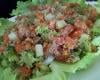 Salada de triguilho (trigo para quibe) e legumes