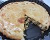 Torta cremosa de frango com requeijão