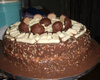 Bolo de chocolate com abacaxi