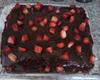 Bolo de chocolate com morango