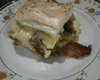 Torta de banana com creme e suspiro do Marcelo