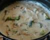 Macarrão com brócolis e creme branco