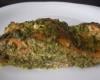 Salmão com molho de espinafre