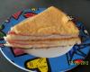 Torta de arroz com presunto e mussarela