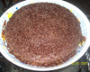 Bolo de chocolate com calda de chocolate