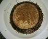 Manjar todo saboroso com calda de chocolate