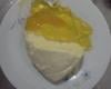 Mousse de pêssego com gelatina