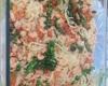 Macarronada com camarão e brócolis