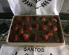 Bolo de chocolate com morango
