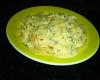 Penne ao molho de milho, parmesão e manjericão