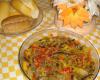 Salada de berinjela e pimentão