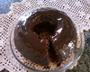 Bolo de chocolate com cobertura de brigadeiro
