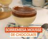 Sobremesa mousse com chocolate 