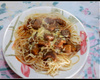 Macarrão com carne moída