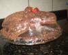 Bolo de chocolate com morango