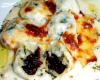 Nhoque de ricota recheada com ameixa e queijo brie