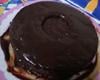 Bolo de chocolate com creme de café com chocolate