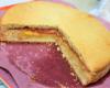 Torta de parmesão recheada com queijo e presunto
