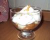 Taça de banana com chantilly