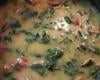 Caldo de fubá com couve e linguiça toscana