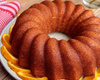 Bolo de limão e laranja com camomila