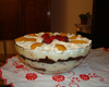 Pavê de chocolate com morangos