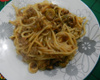 Macarrão com carne moída